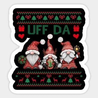 Norwegian Uff Da Sticker